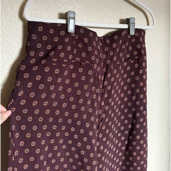 Anthropologie Marsden Wide Leg Pants size 14 Bohemian Flowy Pants - Picture 5 of 7